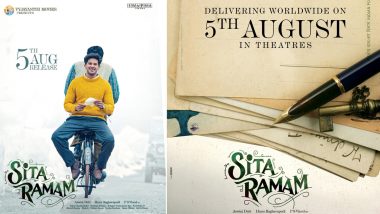 Sita Ramam Release Date: Dulquer Salmaan, Rashmika Mandanna and Mrunal Thakur’s Film To Arrive in Cinemas on August 5!